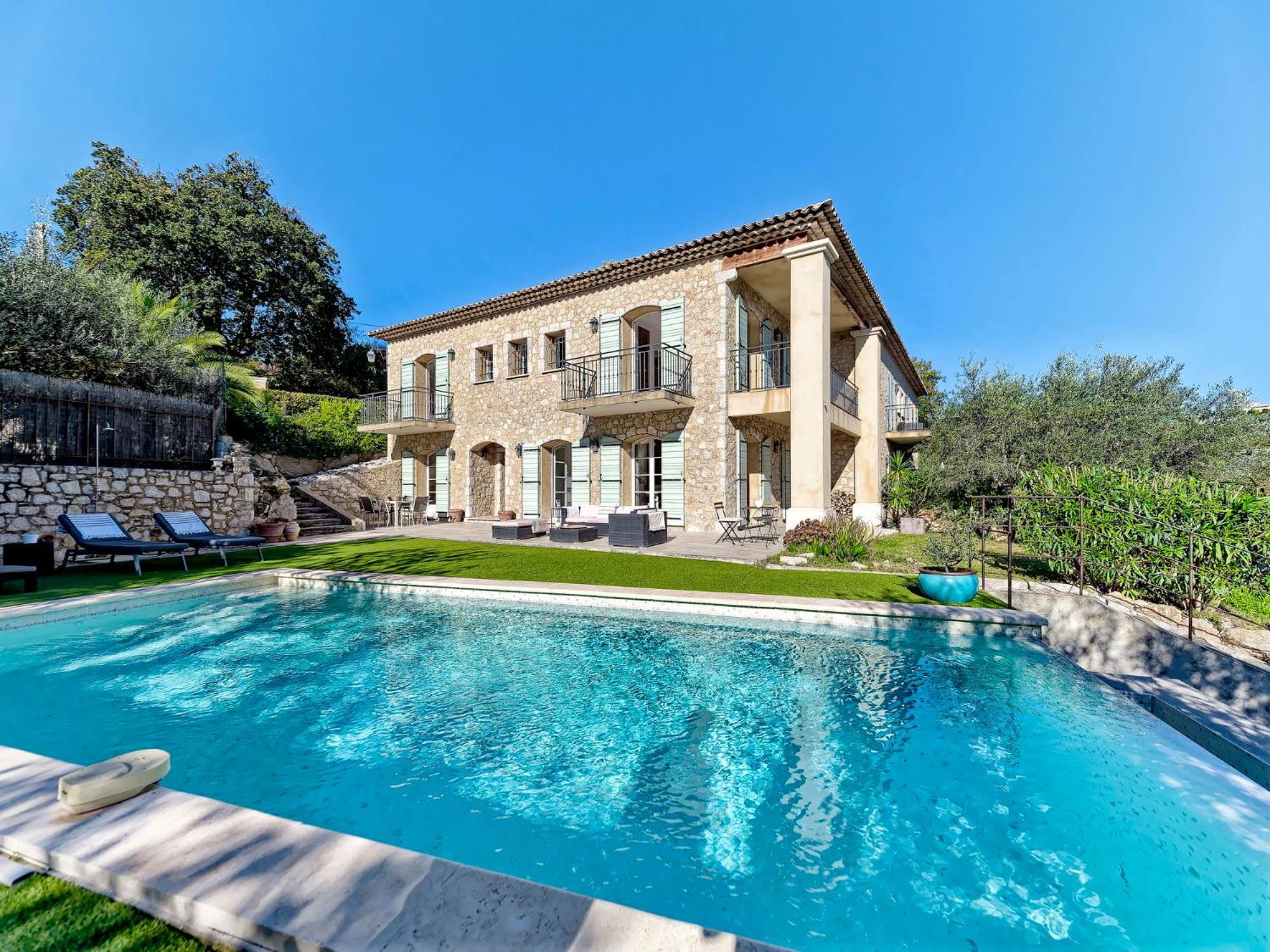 Villa Bastide D'Architecte En Pierre à Cagnes-sur-Mer Extérieur photo